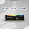 Memoria RAM Kingston FURY Beast RGB DDR4 32Gb 3200Mhz Black para PC