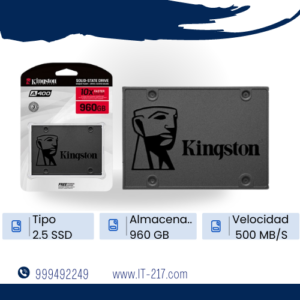 129330 Disco Sólido Ssd 960gb Kingston A400 2.5